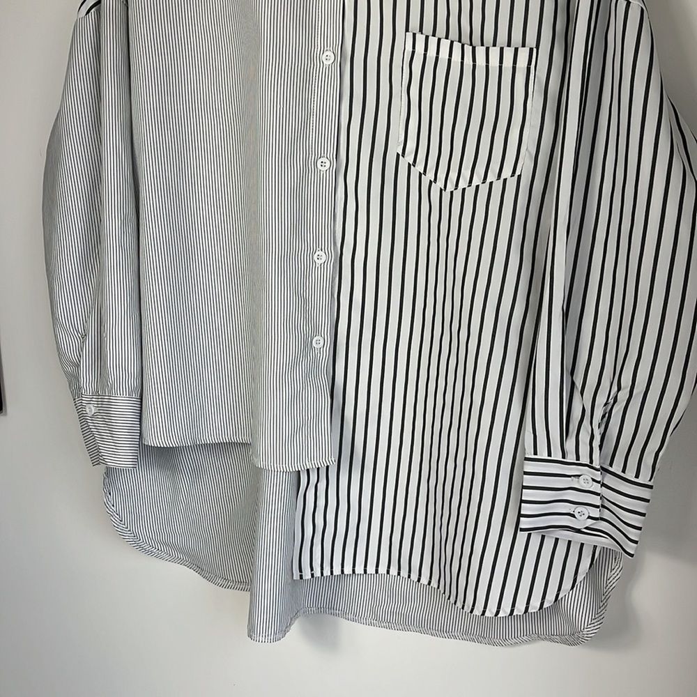 Asymmetrical Button Up Shirt - Picture 3 of 6